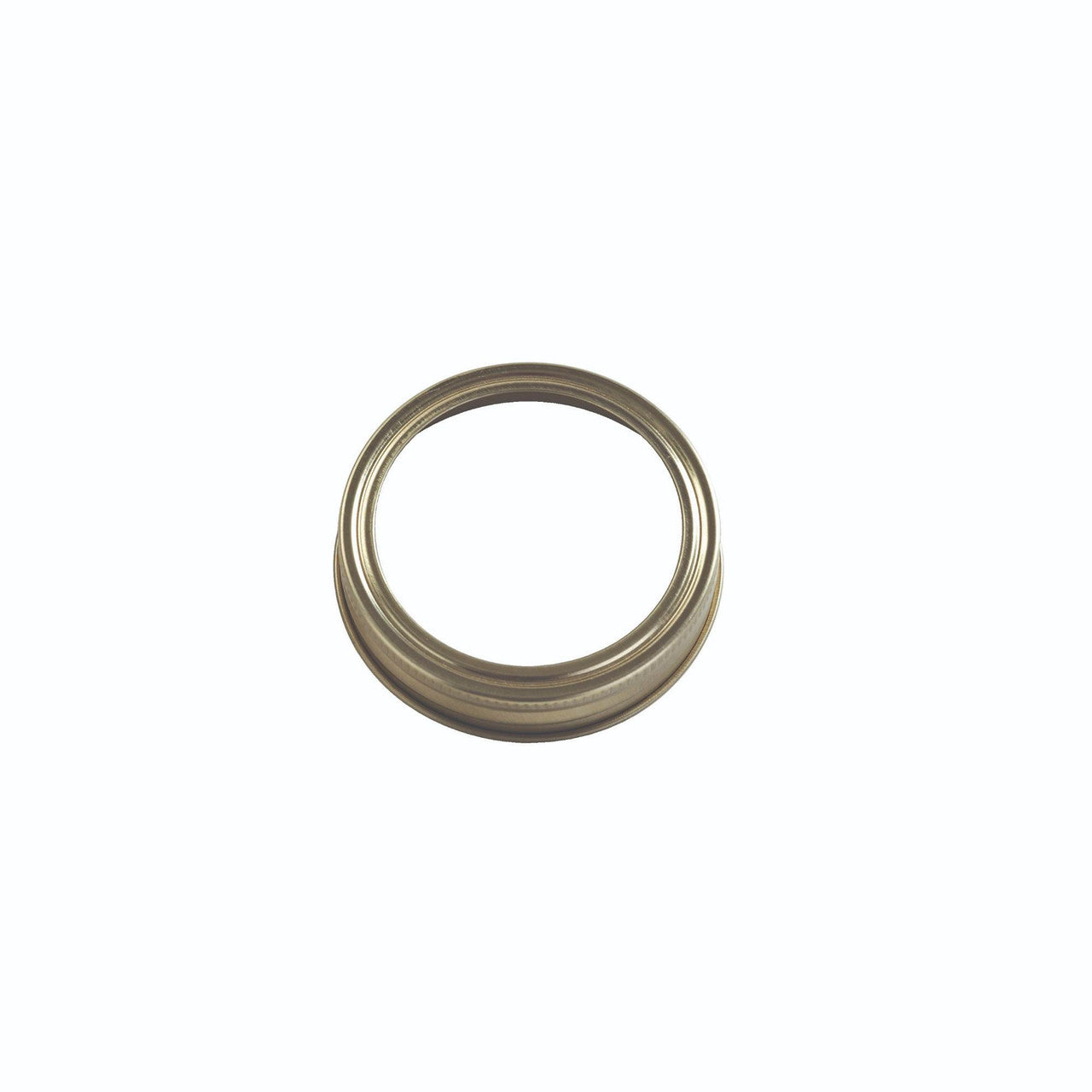 Metallic ring on a white background