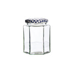 Hexagonal Twist Top Jar, 280ml (CDU of 12)