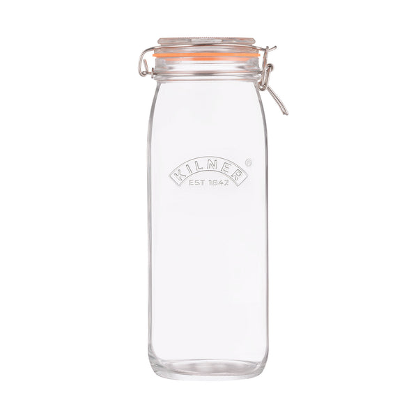 Round Clip Top Jar, 2.1 Litre