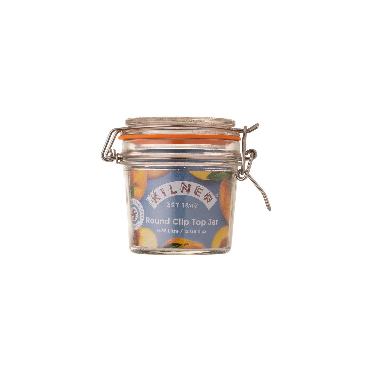 Round Clip Top Jar, 350ml