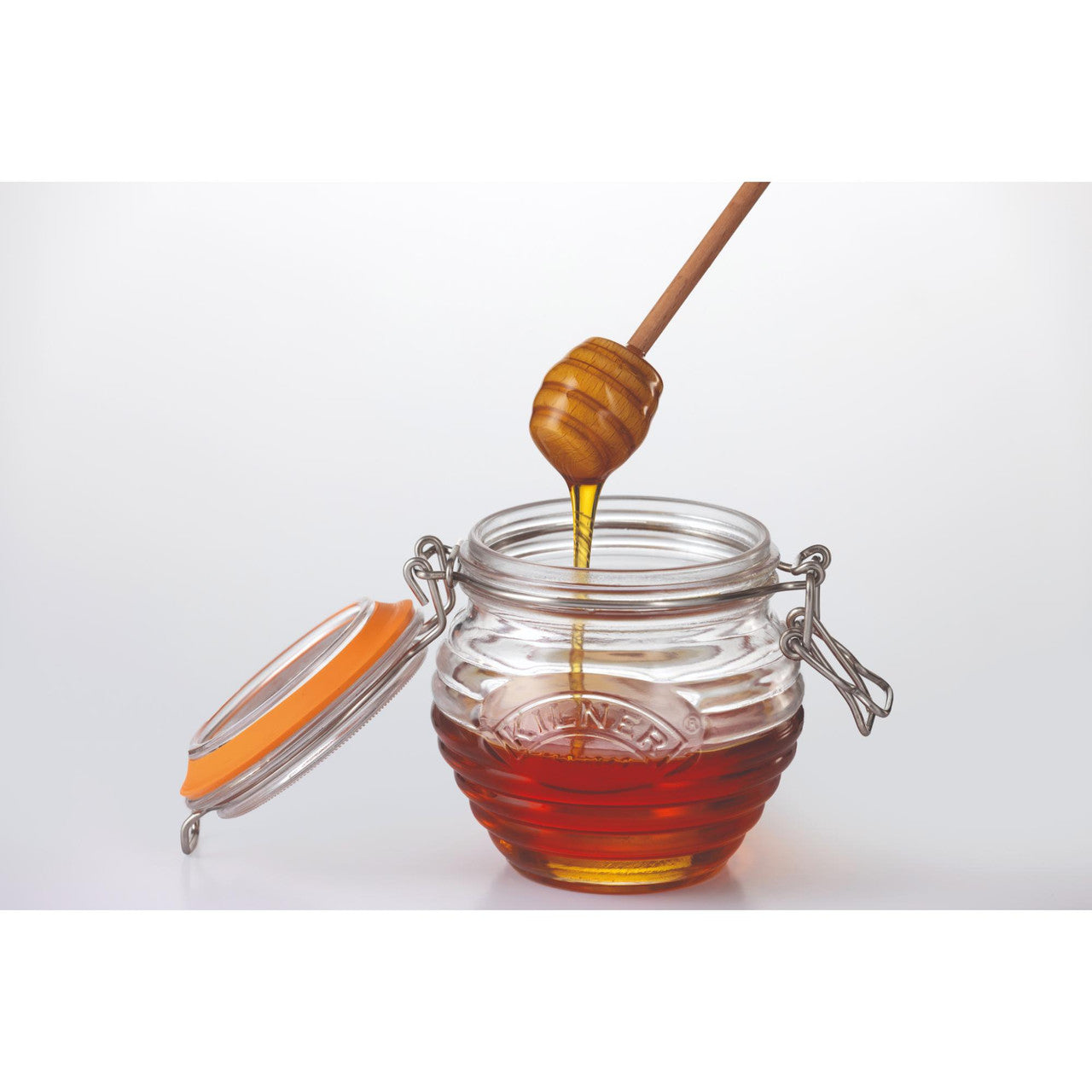 Honey Pot with Drizzler Spoon, 400ml