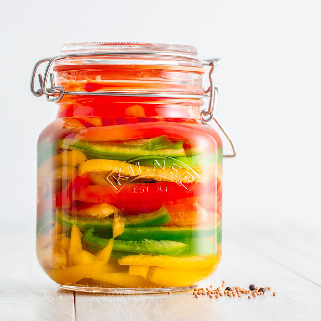 Square Clip Top Jar, 1 Litre