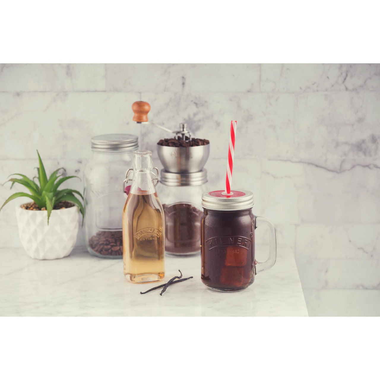 Square Clip Top Bottle, 250ml