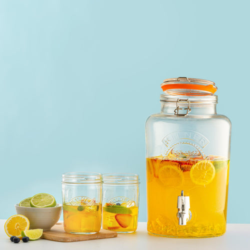 Clip Top Round Drinks Dispenser, 5 Litre