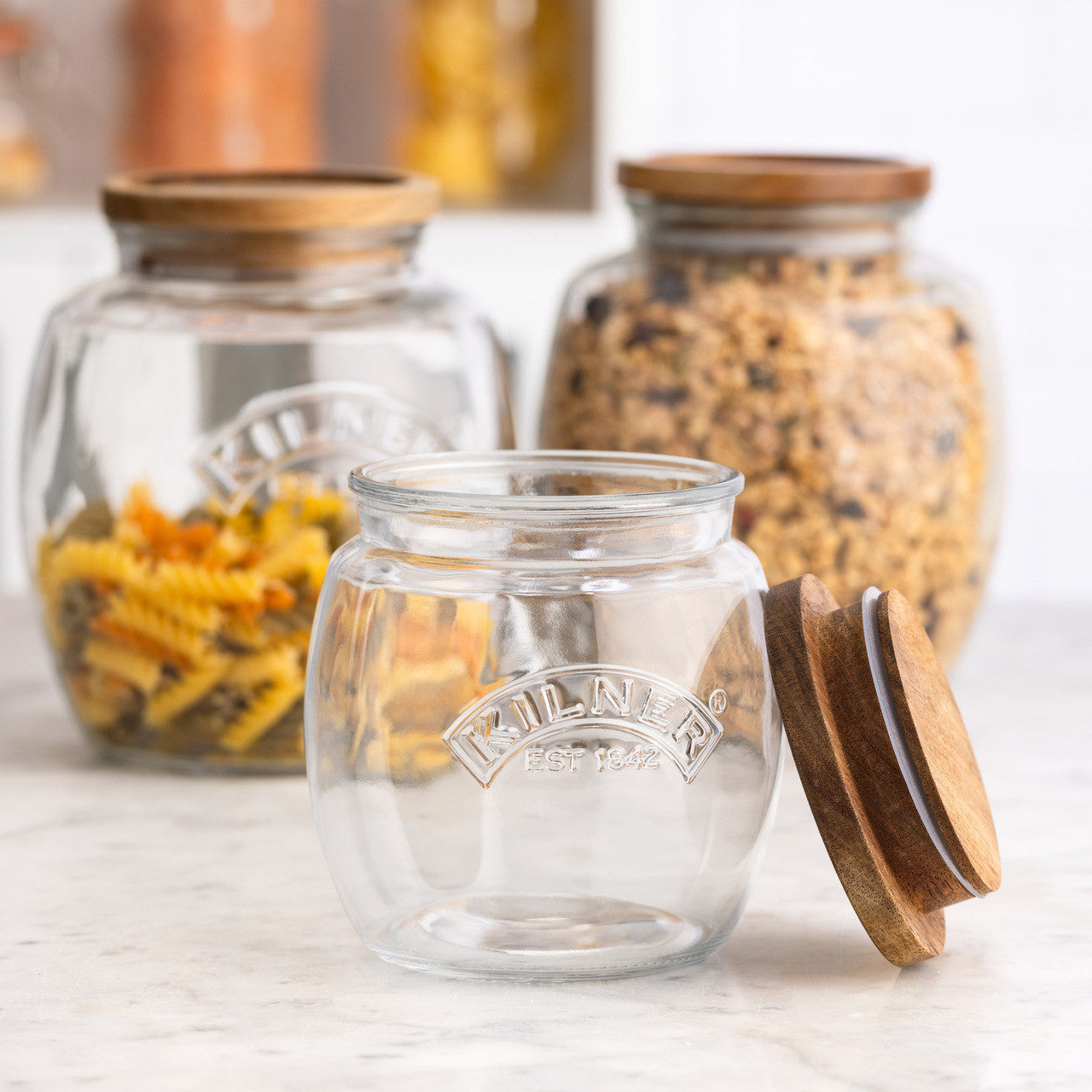 Universal Jar with Wooden Lid - 850ml