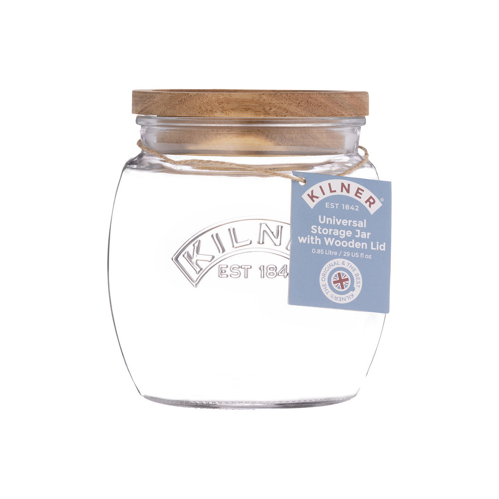 Universal Jar with Wooden Lid - 850ml