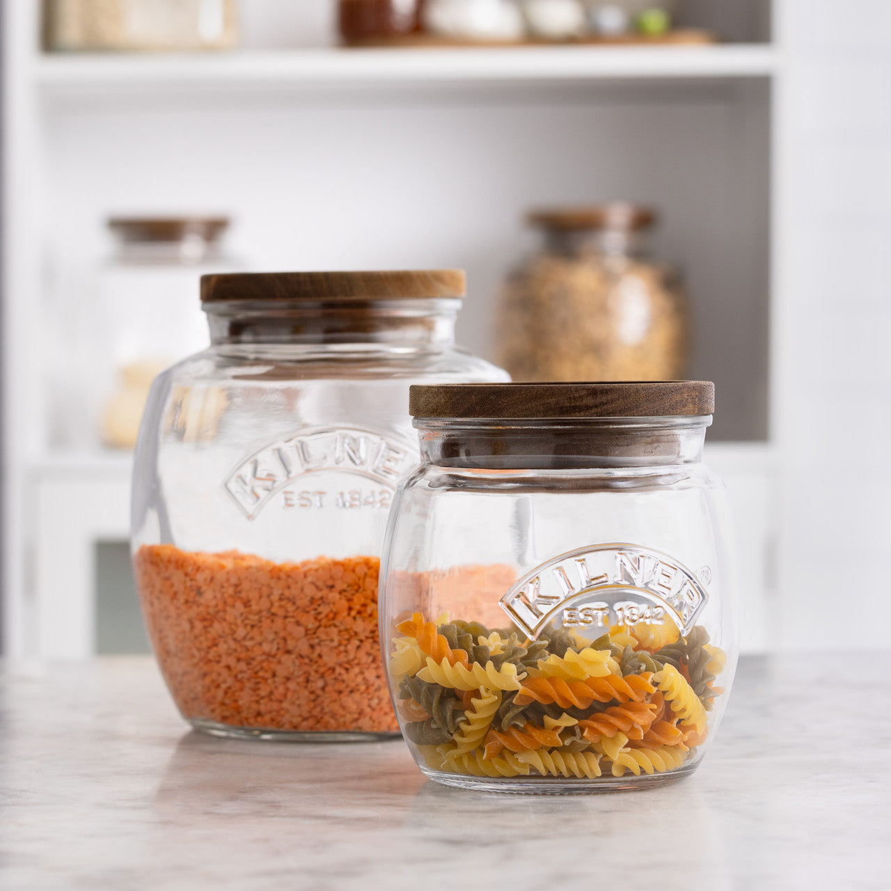 Universal Jar with Wooden Lid - 2L