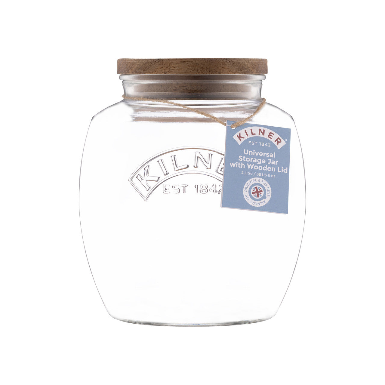 Universal Jar with Wooden Lid - 2L